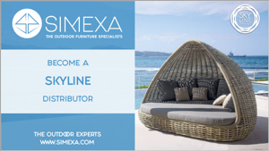 Download our special brochure How to become a Skyline Design distributor with SIMEXA, the Outdoor furniture specialists