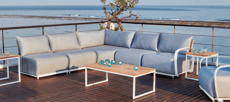 WINDSOR sofa by Skyline Design using SUNBRELLA outdoor fabrics