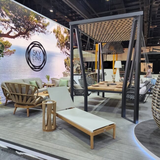 Skyline Design outdoor furniture presented at INDEX DUBAI 2023
