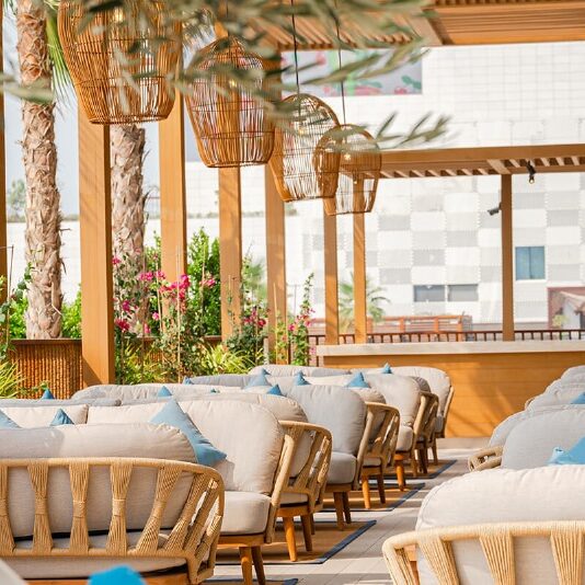 Cove Beach Abu Dhabi - A SIMEXA outdoor furniture project with MESSARA TRADING